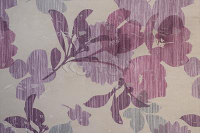 Портьерная ткань сатен "Сиреневые цветы"